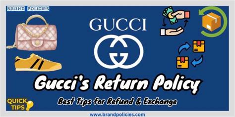 gucci holiday return policy|does gucci give refunds.